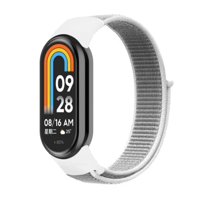 Afbeelding van Sport loop nylon bandje Wit Xiaomi Smart band 8