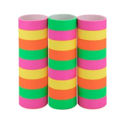 Afbeelding van Idena 30559 Neon slingers, 3 rollen met elk 9 scheurvellen, gemaakt van FSC gecertificeerd papier, als feestversiering of voor verjaardagen