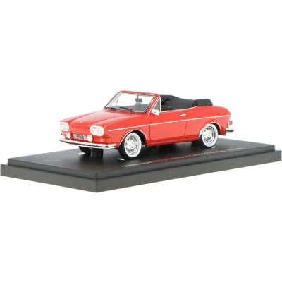 Afbeelding van Volkswagen 411 L Karmann Cabriolet Prototype AutoCult Modelauto 1:43 1960 60073 Schaalmodel