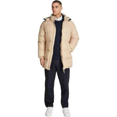 Afbeelding van Tommy Jeans Heren TJM ESSENTIAL DOWN PARKA DM0DM20466 Andere jassen, Beige (zacht goud), XXL, XXL