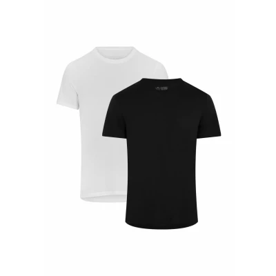 Afbeelding van Danish Endurance CREW NECK 2PACK Tshirt basic, Heren, Maat: XL, Mc xwhite xblack