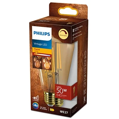 Afbeelding van Philips led ST64 Edison 5.8w50w E27 2200k goud 640Lumen Dimbaar