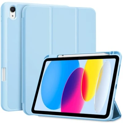 Afbeelding van ProCase voor iPad 10e generatie hoesje met potloodhouder, hoes (2022 model) 10,9 inch 10 hoes, hoesjes penhouder