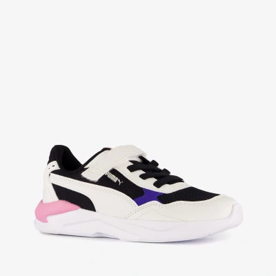 Afbeelding van Puma X Ray Speed Lite meisjes sneakers wit roze Maat 28 Uitneembare zool