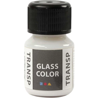 Afbeelding van Creativ Company Glass Color Transparante Verf Wit, 30ml