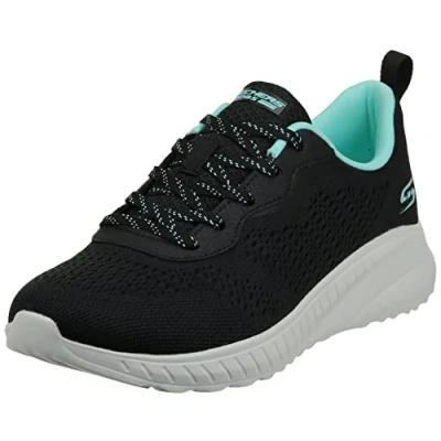 Afbeelding van Skechers Sport BOBS Squad Chaos Sneakers laag black, Dames, Maat: 38.5, Black Polyester