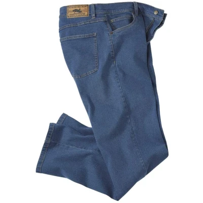 Afbeelding van Atlas for Men Blauwe regular stretch jeans Heren Verkrijgbaar in grote maten 56