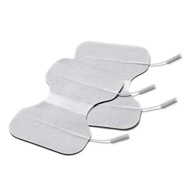Afbeelding van Promed Butterfly Tens elektroden pads, 2 stuks 150 x 95 mm, zelfklevende nek voor TENS/EMS apparaten, vlinderelektroden met mm stekkeraansluiting, herbruikbaar