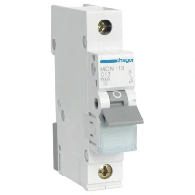 Afbeelding van Hager MCN113 Zekeringautomaat 1 polig 13 A 400 V
