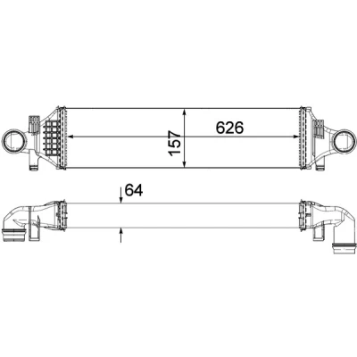 Afbeelding van Mahle Original Interkoeler CI 480 000P