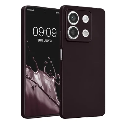 Afbeelding van kwmobile metallic telefoonhoesje van TPU geschikt voor Xiaomi Redmi Note 13 5G Flexible case smartphone In braam