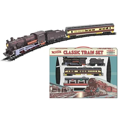 Afbeelding van KandyToys Classic SupeRetro Elektrische Grote Speelgoedtrein Met Tracks Werkt op batterijen