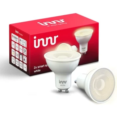 Afbeelding van Innr Slimme spot GU10 white werkt met Philips Hue* warmwit licht Zigbee smart LED lamp dimbaar 2 pack