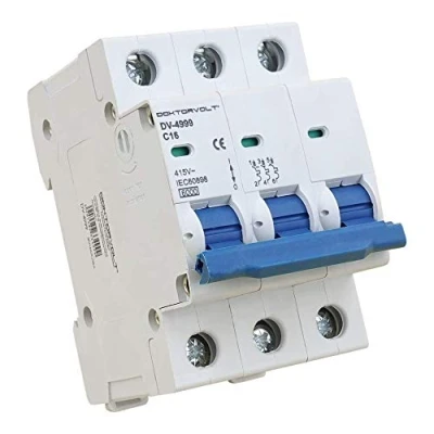 Afbeelding van Stroomonderbreker 3P C16A 6kA LS schakelaar zekeringautomaat LSS MCB doktervoltage 4999
