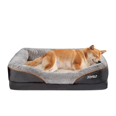 Afbeelding van JOYELF Groot Traagschuim Hondenbed, Orthopedisch Hondenbed &amp; Bank met Afneembare Wasbare Hoes en Piepend Speelgoed als Geschenk