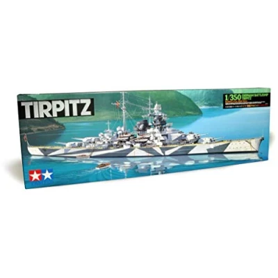 Afbeelding van Tamiya 78015 1:350 Duits slagschip Tirpitz, modelbouwset, plastic bouwpakket, bouwpakket voor montage, gedetailleerde replica, medium