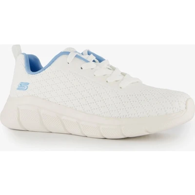 Afbeelding van Skechers Bobs B Flex dames sneakers wit Maat: 37 Textiel/Textiel/Rubber Casual Lage met veters