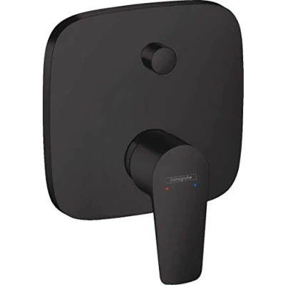 Afbeelding van Hansgrohe badmengkraan met zekerheidscombinatie talis e 1 greeps inbouw mat zwart 71474670