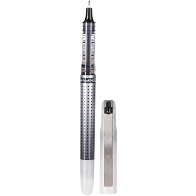 Afbeelding van Uni Ball N Eye UB187S Balpen, naaldpunt, 0,7 mm, zwart, 12 stuks