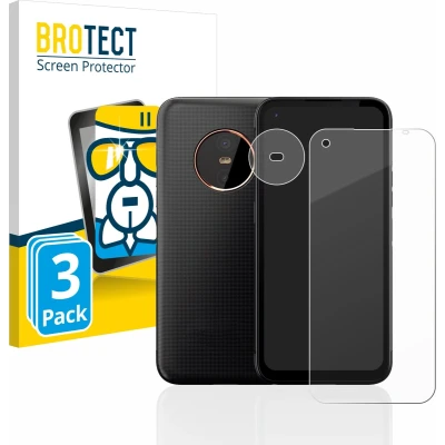 Afbeelding van BROTECT Glas Screen Protector voor Gigaset GX6 (Voor+Camera) (3 Stuks) Schermbeschermer [9H Hardheid, Beschermglas Folie niet Gehard Glas]