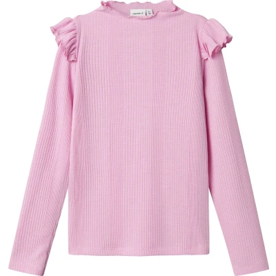 Afbeelding van Name it MIT Langen ÄRMELN SLIM FIT Trui voor kinderen, Maat: 134/140, Pastel lavender