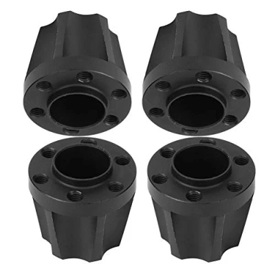 Afbeelding van RC auto wielnaven, zwart 4 stuks wiel hex hubs 1.9 inch 2.2 wieladapter beschikbaar voor SCX10 1/10 Crawler(20mm)