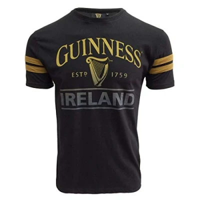 Afbeelding van Guinness Zwart/Deep Tan T shirt, Zwart, 3XL