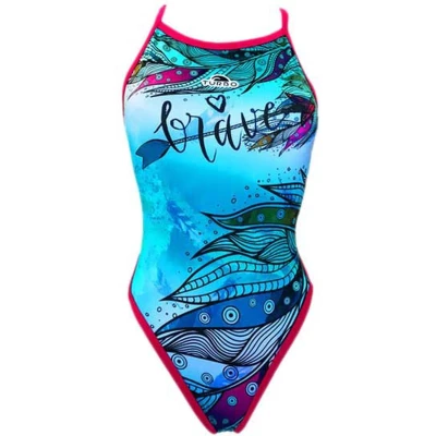 Afbeelding van Turbo Brave Revolution Zwempak Blauw 5XL Vrouw