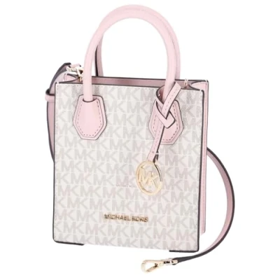 Afbeelding van Michael Kors Mercer XS Powder Blush PVC North South Shopper Crossbody Bag
