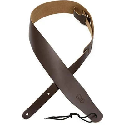 Afbeelding van Levy&#039;s Leathers 2 1/2&quot; lederen gitaarband verstelbaar van 38&quot; tot 51&quot;; donkerbruin (M26 DBR)