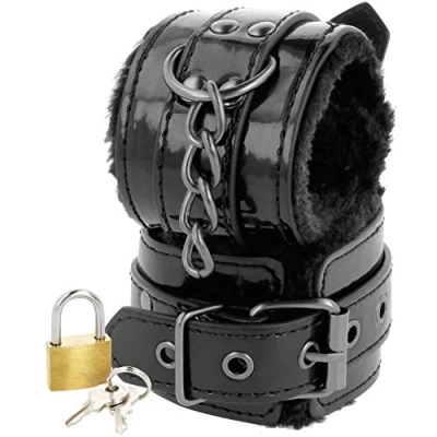 Afbeelding van Darkness Bondage Bondageset Handboeien Fluffy Binnenkant Zwart