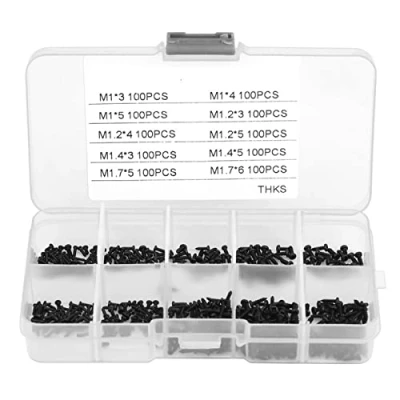 Afbeelding van Oubit Kleine Schroef 1000 stks Schroeven Hoofd Zelftappen Bouten Assortiment Kit M1 M1.2 M1.4 M1.7