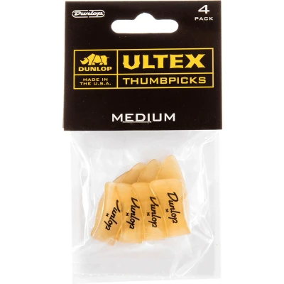 Afbeelding van Dunlop 9072P Ultex Medium Right Thumbpicks set duimplectrums (4 stuks)