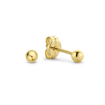 Afbeelding van Huiscollectie Goud 4008748 Oorbellen horloge 3.0 mm diameter