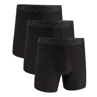 Afbeelding van Men&#039;s Under Armour Performance Tech Mesh 6&quot; 3 Pack Solid Boxer Briefs