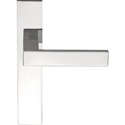 Afbeelding van Formani Deurkruk SQUARE LSQIVP236SFC ongeveerd op schild blind gepolijst RVS