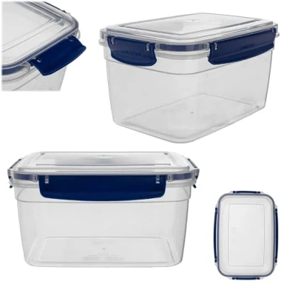 Afbeelding van KADAX Vershouddoos met deksel, 2,5 l, luchtdichte voorraaddoos van BPA vrije kunststof voor levensmiddelen, voedselcontainer, voedseldoos, transparant