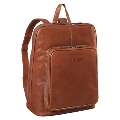 Afbeelding van STILORD &#039;Dan&#039; Daypack Urban Leer Vintage Rugzak Leder 13,3 inch Laptop voor MacBook Backpack Dagrugzak Werktas Reistas Echt Leder, Kleur:maraska bruin