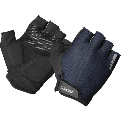 Afbeelding van GripGrab EXPLR Padded Korte Vinger Zomer Fietshandschoenen met Padding Unisex Navy Blauw