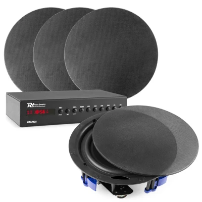 Afbeelding van Power Dynamics Installatie speakerset met 4x low profile speakers