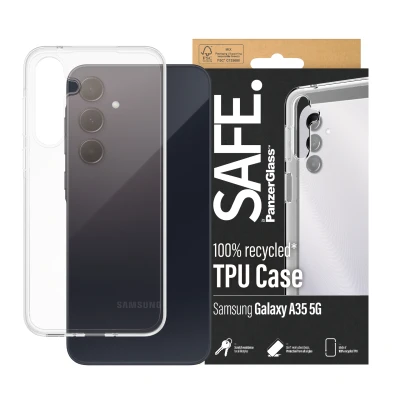 Afbeelding van PanzerGlass SAFE. by Case Samsung New A34 5G clear, Hoes, Samsung, Galaxy A35 5G, Transparant