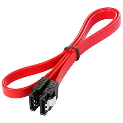 Afbeelding van Poppstar 1x SATA Kabel SSD/HDD (0,5m SSD Datakabel/SATA 3 SSD, 2 Rechte Connectors) tot 6 Gbit/s, Rood
