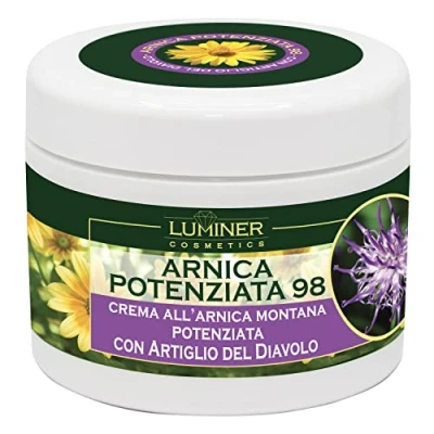 Afbeelding van LUMINER Arnica voor paarden menselijk gebruik 500 ml, verbeterde Gel Forte 98, Montana Cream en Strong Devil&#039;s Claw, natuurlijke formule met intense werking, gemaakt in Italië