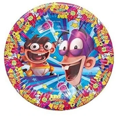 Afbeelding van ALMACENESADAN, 5121 verjaardagsfeestje, verpakking met 8 papieren borden, 23 cm, licentie (Famboy18)