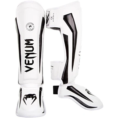 Afbeelding van Venum Elite Standup Kickboks Scheenbeschermers Wit/Zwart L