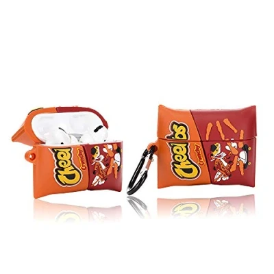 Afbeelding van YIGEYI Siliconen Case Compatibel met Airpods Pro Grappige Leuke 3D Cartoon Cover [Leuke Snacks Serie 2] (Cheetos)