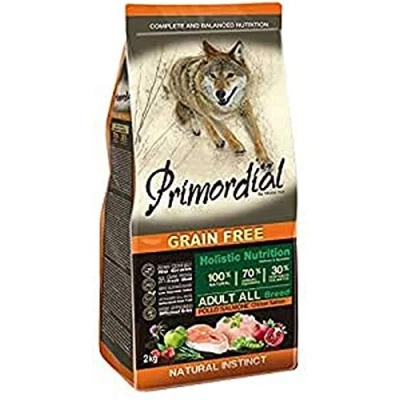Afbeelding van Primordial Holistic Grain Free Adult Kip &amp; Zalm, 12 kg