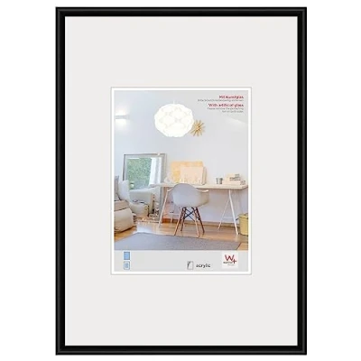Afbeelding van Walther Design New Lifestyle Kunststof Fotolijst 40x60cm Zwart Acrylglas
