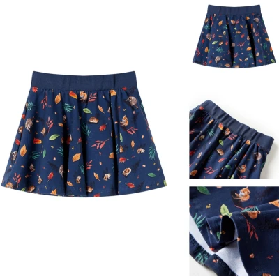Afbeelding van vidaXL Kinderrokje Kinderrokjes Kinderkleding Kinderkled Kinderrok 140 marineblauw