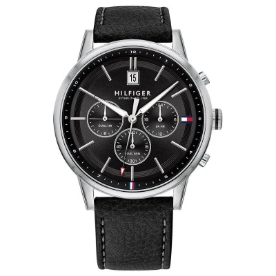 Afbeelding van Tommy Hilfiger, horloge, Kyle, Zwart, (Analoog 44 mm)